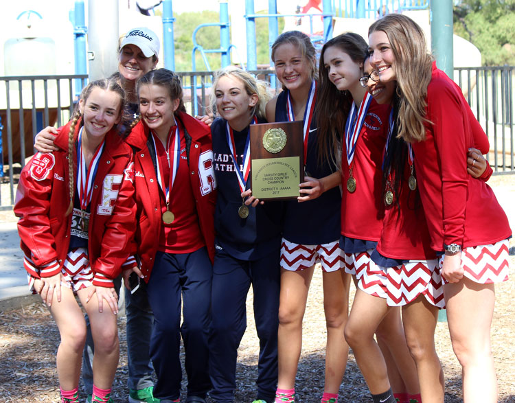 Girls varsity district champs.